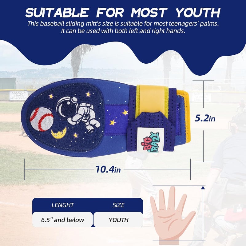 Big Crazy Sliding Mitt, Baseball Sliding Mitt for Youth Kid and Adult, Hand Protection for Left & Right Hands, Flexible Breathable Durable Sliding Mitts, Drippy Drip Accessory - Image 4